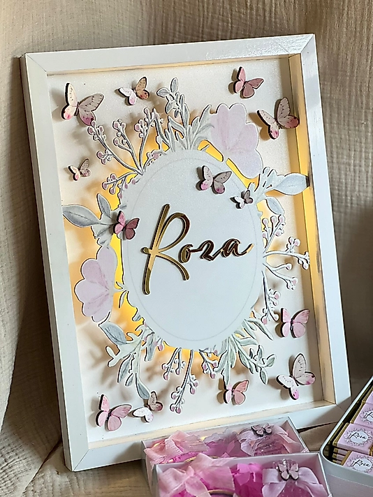 LED IŞIKLI KAPI SÜSÜ 40x30 cm