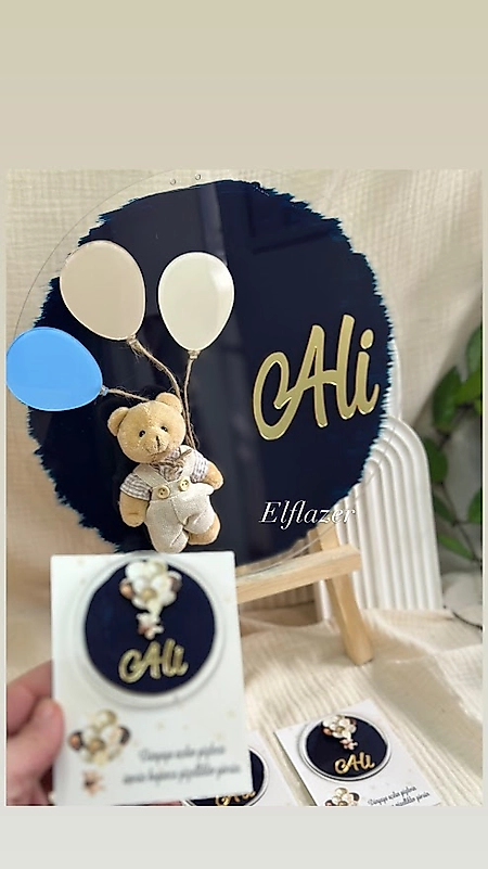 PLEKSİ BEBEK KAPI SÜSÜ