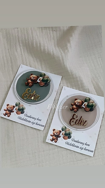 AYICIKLI MAGNET 20 ADET KARTLI