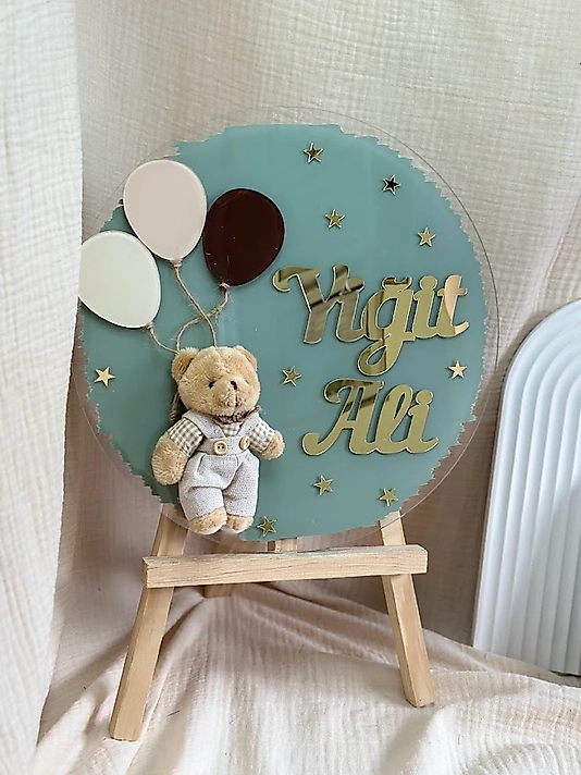 PLEKSİ BEBEK KAPI SÜSÜ