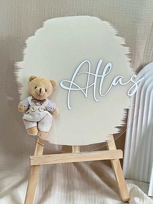 PLEKSİ BEBEK KAPI SÜSÜ